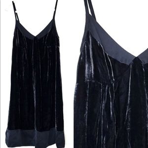 Gap Crushed Velvet Silk Trimmed Mini Shift Dress 4